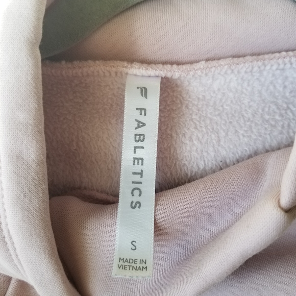 Fabletics Zaylee Funnel Neck Size Small Light Pink Super Soft - Picture 9 of 12